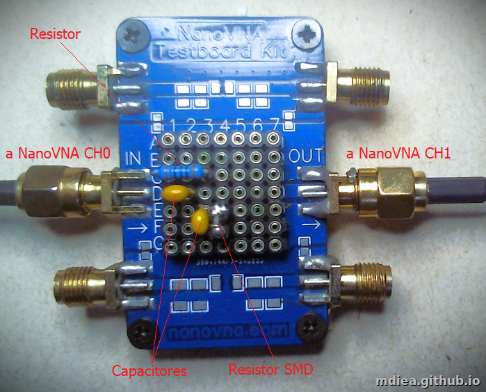 NanoVNA Testboard Kit Armado